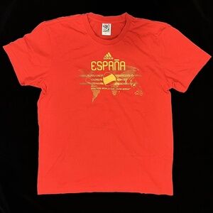 Adidas ESPANA 2010 FIFA World Cup South Africa Mens XXL Red T-Shirt